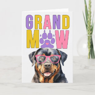 GrandMAW Rottweiler GrandDOG Ouderdag Feestdagen Kaart