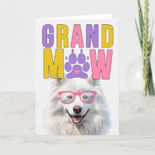 GrandMAW Samoyed GrandDOG Grootouders Dag Feestdagen Kaart