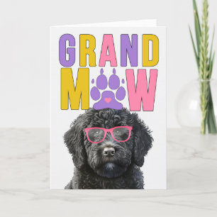 GrandMAW Zwart Doodle Hond Grappige Grootouders Da Feestdagen Kaart