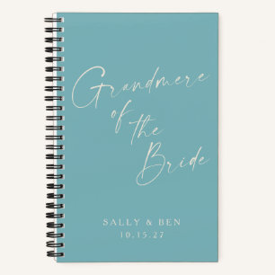Grandmere bruid minimalistisch gepersonaliseerd Bl Notitieboek
