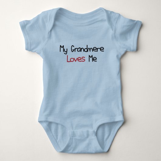Grandmere houdt van me romper (Voorkant)
