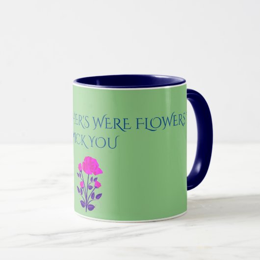 GRANDMÈRE Tasse personnalisée FLEURÉE. (Devant droit)