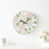 Grandmillenial hydrangea floral preppy  grote klok (Huis)