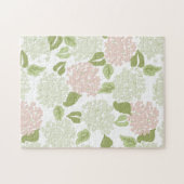 Grandmillenial hydrangea floral preppy legpuzzel (Horizontaal)