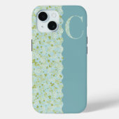 Grandmillenial MONOGRAM C ACQUA LITTLE FLOWERS Case-Mate iPhone Case (Achterkant)