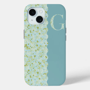 Grandmillenial MONOGRAM G ACQUA LITTLE FLOWERS Cas