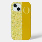 Grandmillenial MONOGRAM O YELLOW LITTLE FLOWERS Case-Mate iPhone Case (Achterkant)