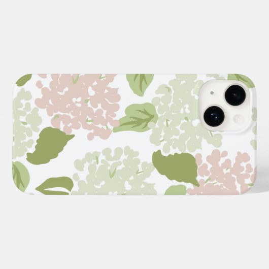 Grandmillenial  preppy hortensia floral Case-Mate iPhone case (Achterkant (horizontaal))