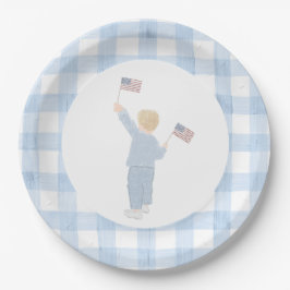 Grandmillennial All American Boy Paper Bord