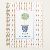 Grandmillennial Bamboo Chinoiserie Topiary | Planner (Voorkant)