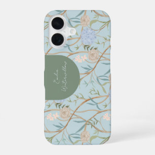 Grandmillennial Chinoiserie Aanpasbaar iPhone 16 Hoesje