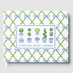 Grandmillennial Chinoiserie Topiary   Gepersonalis Gastenboek