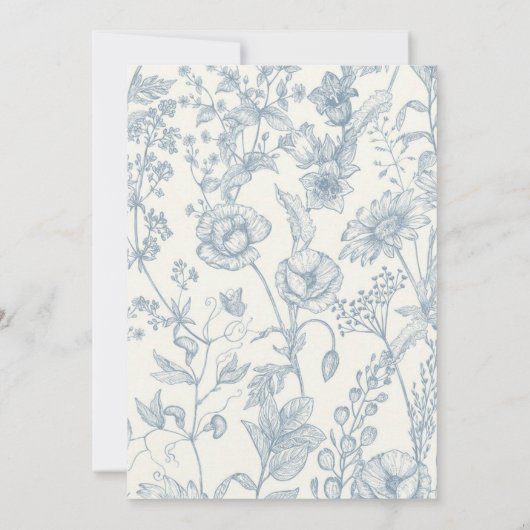 Grandmillennial en Elegant bruiloft uitnodiging (Achterkant)