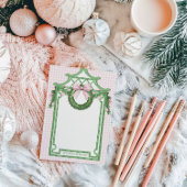 Grandmillennial Evergreen Swag met Monogram Post-it® Notes