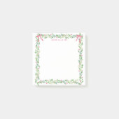 Grandmillennial Evergreen Swag met Monogram Post-it® Notes (Voorkant)