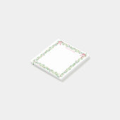 Grandmillennial Evergreen Swag met Monogram Post-it® Notes (Schuin)