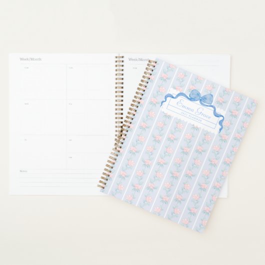 Grandmillennial Floral Bows Planner (Display)