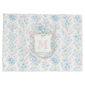 Grandmillennial Floral Personalized Gift Bag Groot Cadeauzakje (Achterkant)