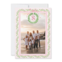 Grandmillennial Kerstkrans Monogram