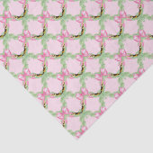 Grandmillennial Swag with Pink Bow Tissuepapier (Detail)