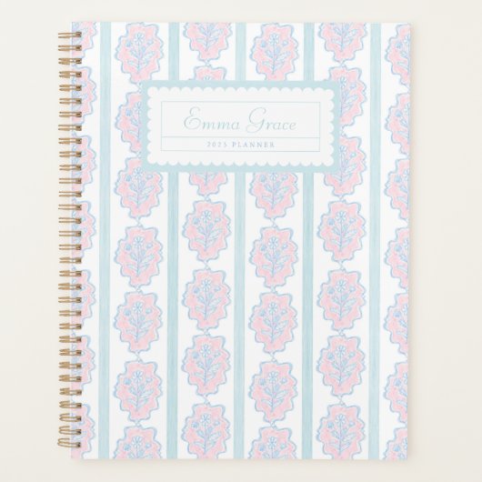 Grandmillennial Trellis Floral Planner (Devant)
