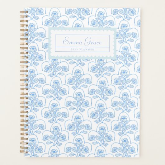 Grandmillennial Trellis Floral Planner (Devant)