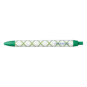 Grandmillennium Lattice met Blue Bow Personalized Zwarte Inkt Pen