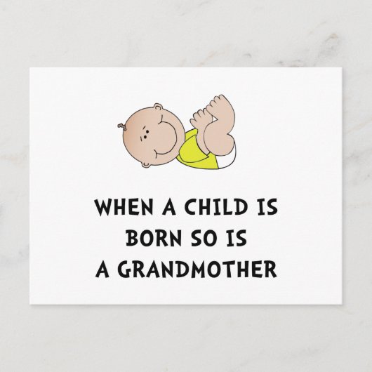 Grandmoeder Born Briefkaart (Voorkant)
