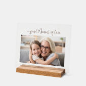 Grandmother Mother's Day Photo Acrylic Gift (Angle)