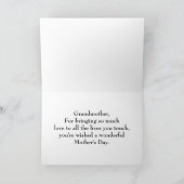 Grandmother Mother's Day Tulips Kaart (Binnen)