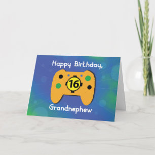 Grandnephew 16 jaar oude 'Birthday Gamer Controlle Kaart