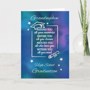 Grandnephew High School Afstuderen Quote Kaart