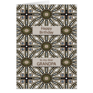 Grandpa Anniversaire Mandala Design Abstrait