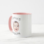 Grandpa Baby Face Coffee Mug Personalized Mok (Voorkant links)