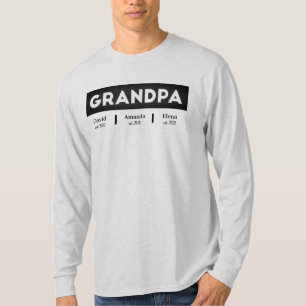GRANDPA behoort tot GrandKids Names Vaderdag T T-shirt