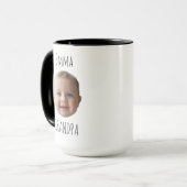 Grandpa Birthday Gift – Custom Baby Face Mug (Devant gauche)