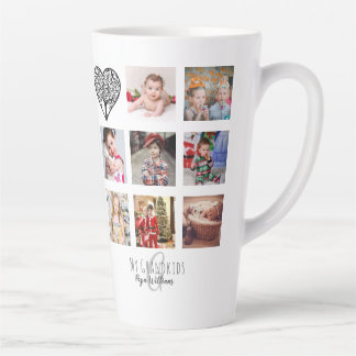 GRANDPA FOTO COLLAGE GIFT PROUD GRANDAD LATTE MOK