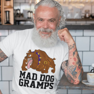 GRANDPA FUNNY MAD CHIEN GRAMPS T-SHIRT