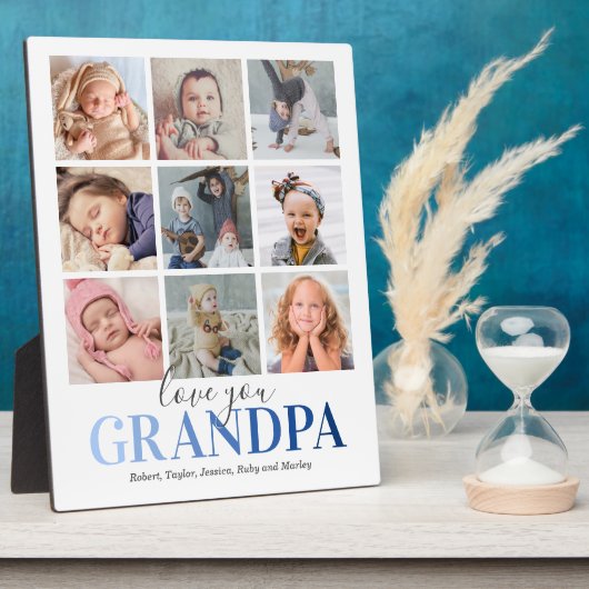 Grandpa Gift | Liefde foto Fotoplaat (Zijkant)