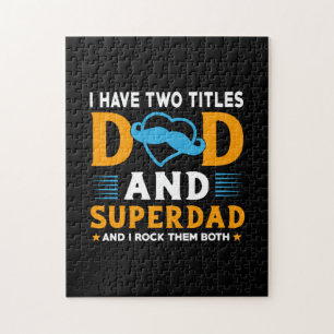 Grandpa Gift Pap en Super Pap Legpuzzel