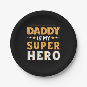 Grandpa Gift Papa is mijn Super Hero Papieren Bordje