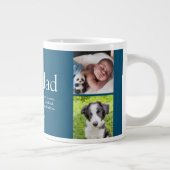 Grandpa Grandad Papa Definition Photo Collage Extra Grote Beker (Rechts)