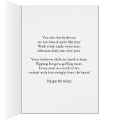 Grandpa Grill Master Anniversaire (Intérieur (Droit))