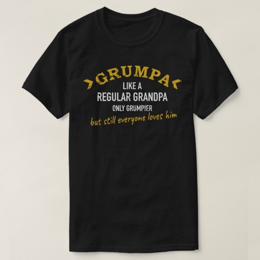Grandpa Grumpa T-shirt (Design voorkant)