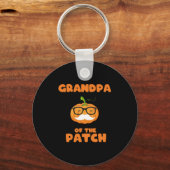 grandpa-halloween pumpkin patch sleutelhanger (Voorkant)