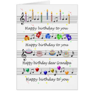 Grandpa Happy Birthday Song Sheet Music