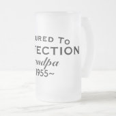 Grandpa "Matured to perfection" Name Year Frosted Matglas Bierpul (Voorkant rechts)