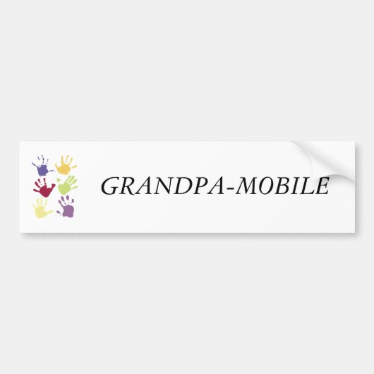 GRANDPA-MOBILE BUMPERSTICKER (Voorkant)