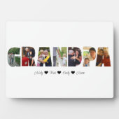 Grandpa Photo Collage Plaque avec 7 Photos (Devant)