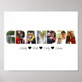 Grandpa Photo Collage Poster 7 Photos (Devant)